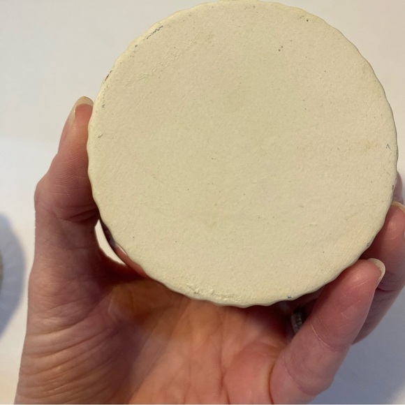 Vintage set of 3 ceramic fruit basket jars - Picture 5 of 9